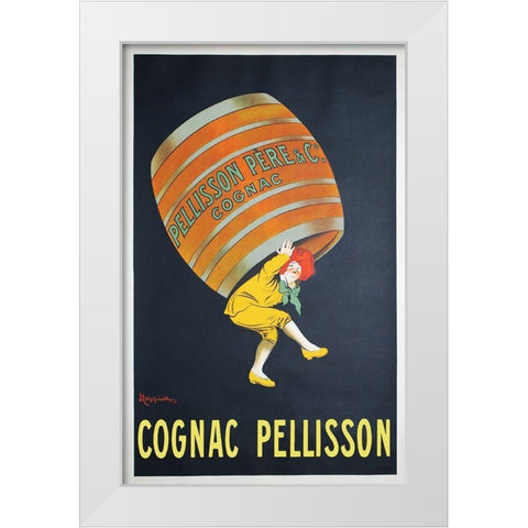 Cognac Pellisson White Modern Wood Framed Art Print by Cappiello, Leonetto