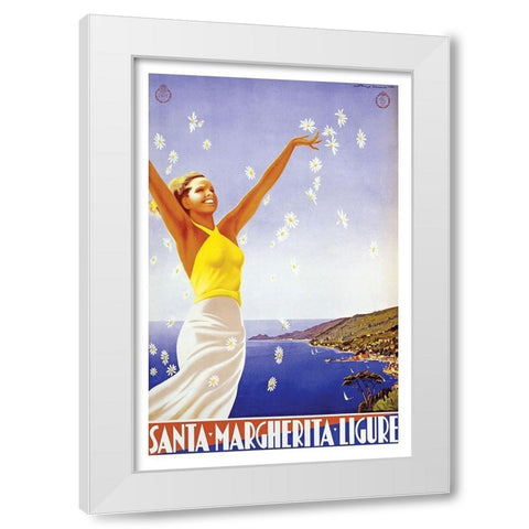 Santa Margherita White Modern Wood Framed Art Print by Migliorati, Viero