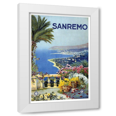 Sanremo White Modern Wood Framed Art Print by Graeve, Barabino E