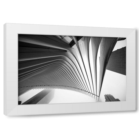 World Trade Center Architecture White Modern Wood Framed Art Print by Graciet, Stephane