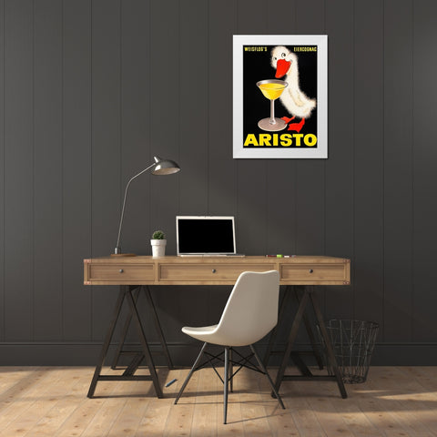Aristo Cognac, 1957 White Modern Wood Framed Art Print by Anonymous