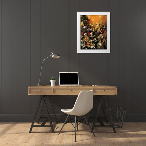 Classic Bouquet II White Modern Wood Framed Art Print by Sipos, Judit
