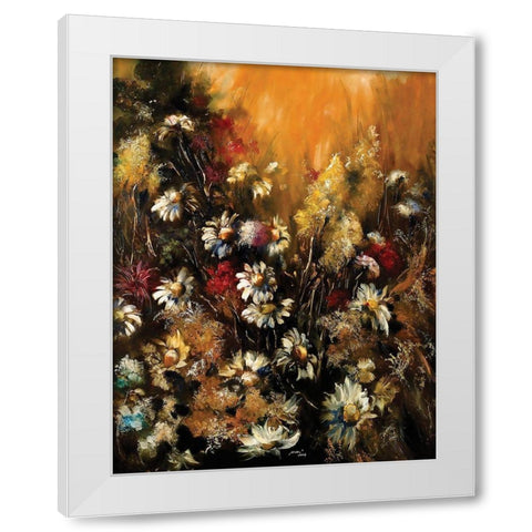 Classic Bouquet II White Modern Wood Framed Art Print by Sipos, Judit