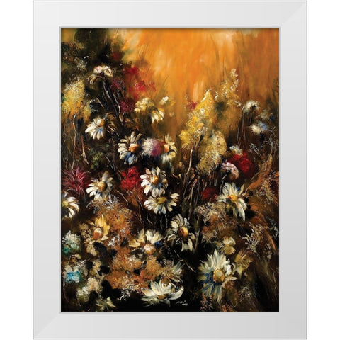 Classic Bouquet II White Modern Wood Framed Art Print by Sipos, Judit