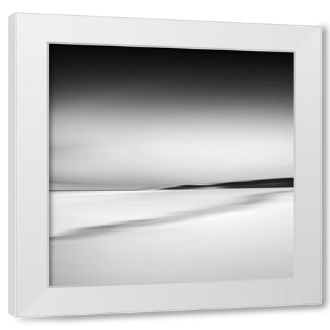 Shore View Abstraction White Modern Wood Framed Art Print by Loginov, Nick