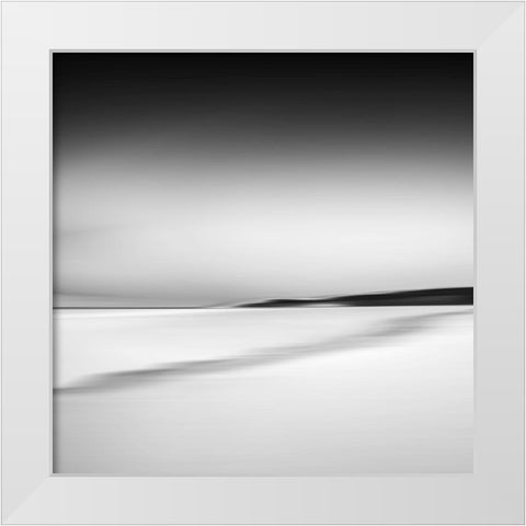 Shore View Abstraction White Modern Wood Framed Art Print by Loginov, Nick