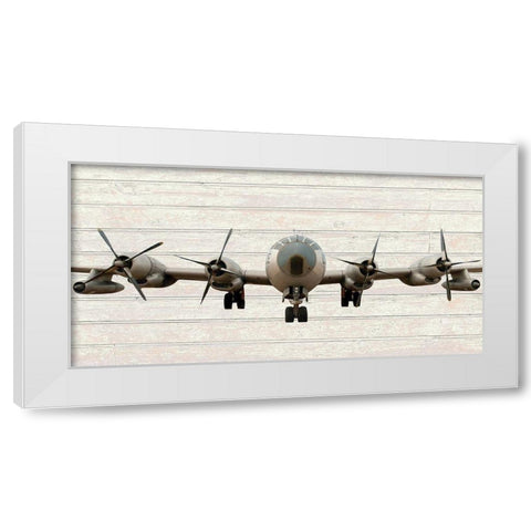 B29 Superfortress White Modern Wood Framed Art Print by Anonymous