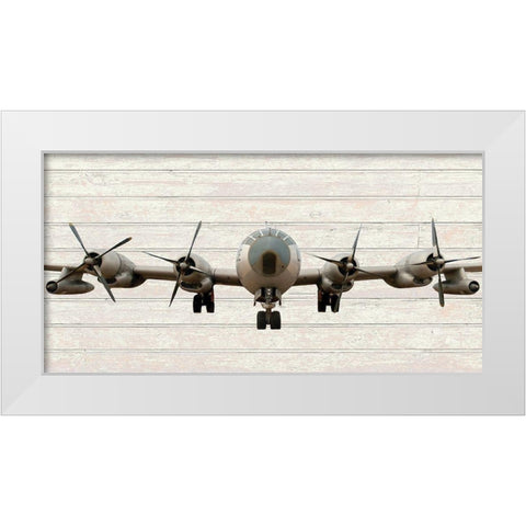 B29 Superfortress White Modern Wood Framed Art Print by Anonymous