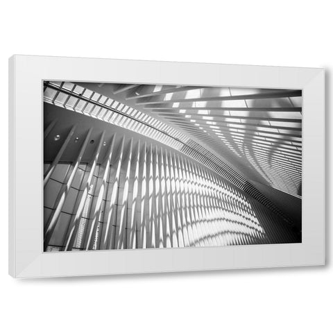 Oculus Ceiling II, World Trade Center, NYC White Modern Wood Framed Art Print by Graciet, Stephane
