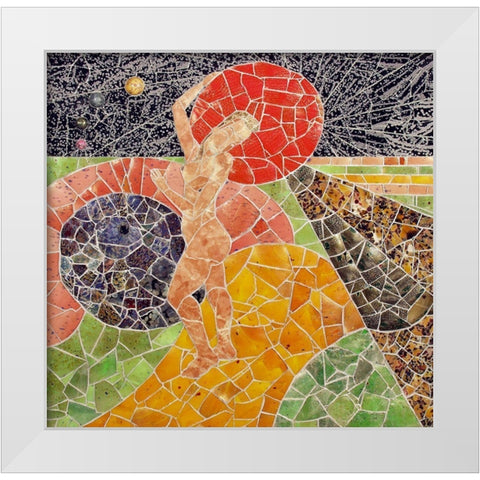 Nisqually I White Modern Wood Framed Art Print by Mandell, Jonathan