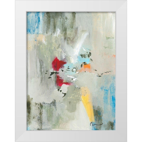 Flight Pattern I White Modern Wood Framed Art Print by Carroccio, Lisa
