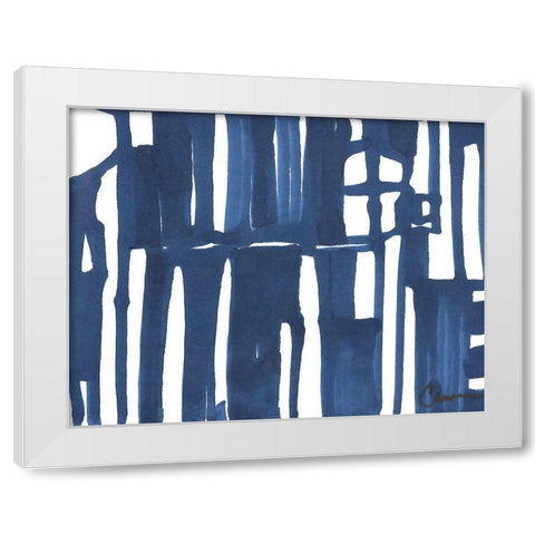 Denim White Modern Wood Framed Art Print by Carroccio, Lisa