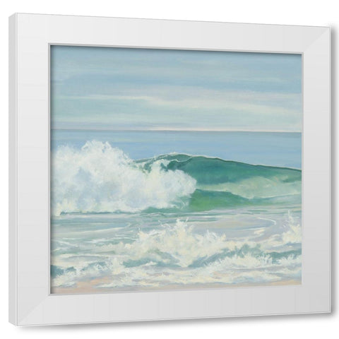 Cold Burst White Modern Wood Framed Art Print by Casey, Anderson
