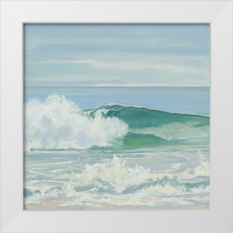 Cold Burst White Modern Wood Framed Art Print by Casey, Anderson