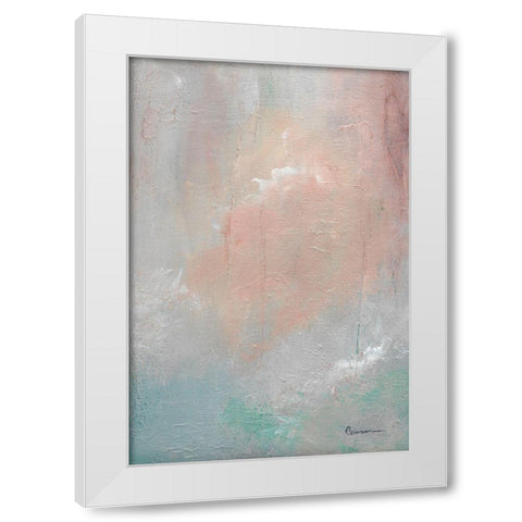 Mountain Mist I White Modern Wood Framed Art Print by Carroccio, Lisa