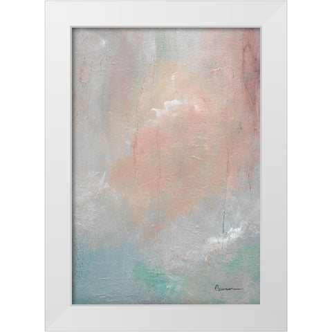 Mountain Mist I White Modern Wood Framed Art Print by Carroccio, Lisa