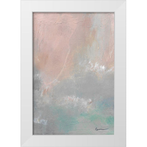 Mountain Mist II White Modern Wood Framed Art Print by Carroccio, Lisa
