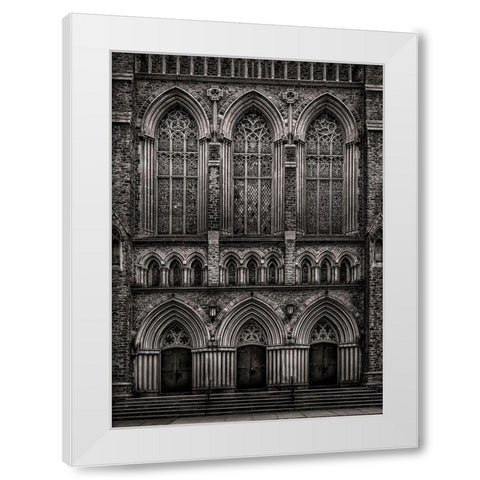 Toronto Church White Modern Wood Framed Art Print by Carson, Brian