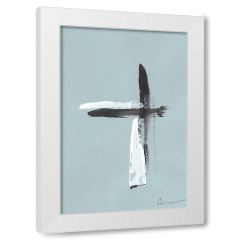 Swordplay  I White Modern Wood Framed Art Print by Carroccio, Lisa