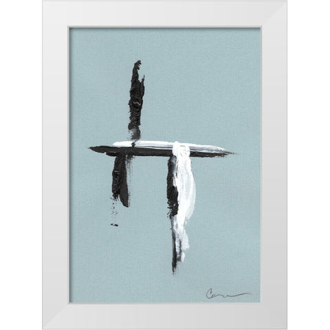 Swordplay II White Modern Wood Framed Art Print by Carroccio, Lisa