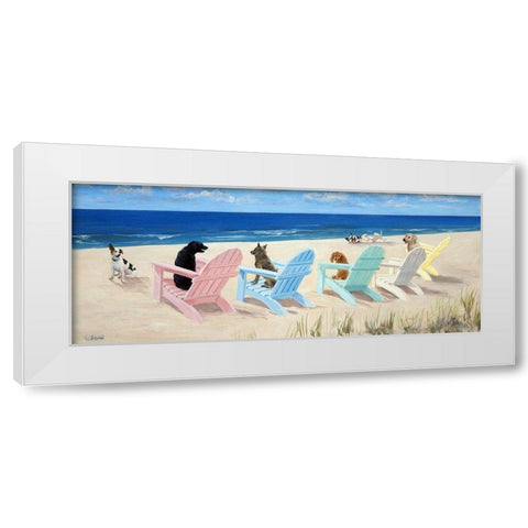 Southern Chair Tails White Modern Wood Framed Art Print by Saxe, Carol