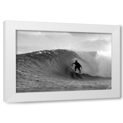 Pipeline III White Modern Wood Framed Art Print by Anonymous