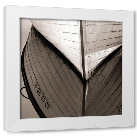 Hull Reflection II White Modern Wood Framed Art Print by Brown, Bob