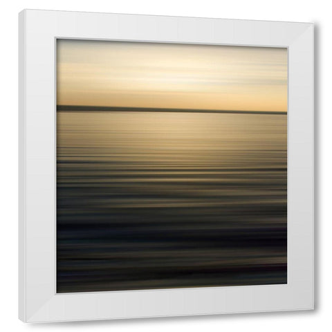 Still Waters, Golden I White Modern Wood Framed Art Print by Anonymous