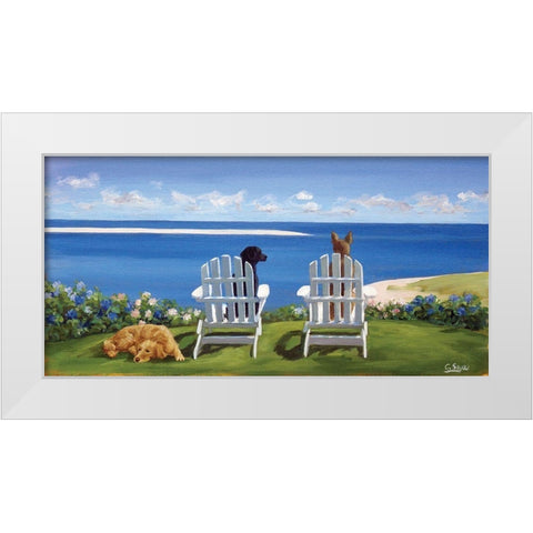 Chatham Tail White Modern Wood Framed Art Print by Saxe, Carol