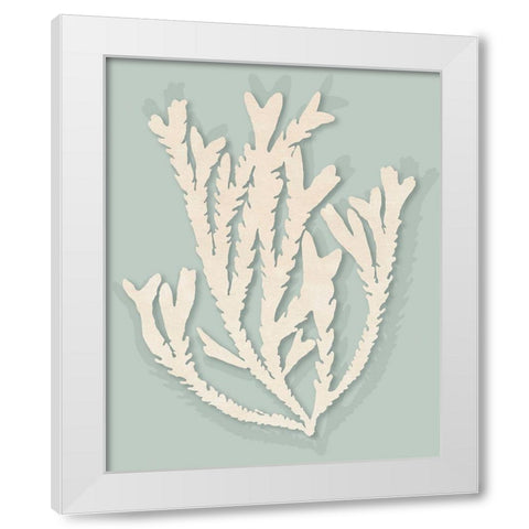 Ocean Rockweed II. White Modern Wood Framed Art Print by InuitÂ  Â 