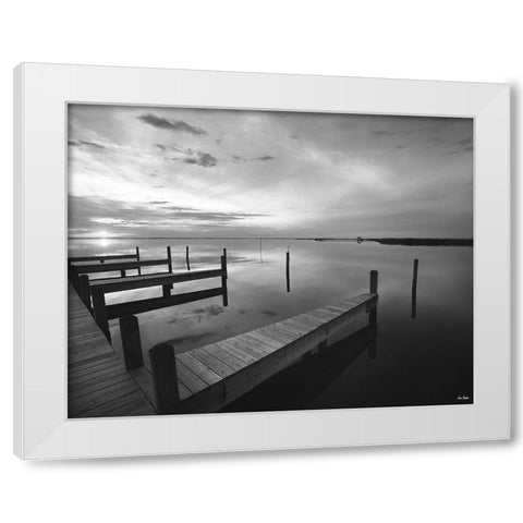 Lead the Way White Modern Wood Framed Art Print by Turek, Eve