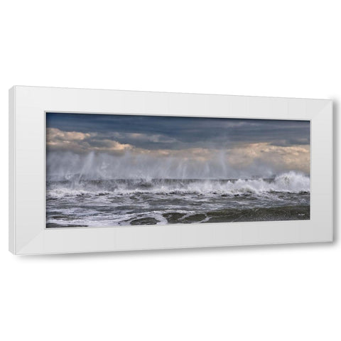 Wave Ballet White Modern Wood Framed Art Print by Turek, Eve