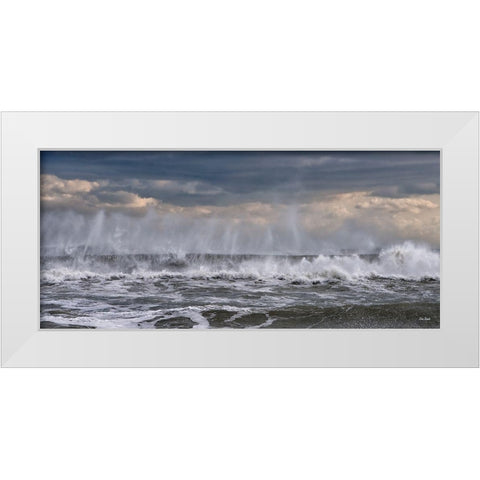 Wave Ballet White Modern Wood Framed Art Print by Turek, Eve