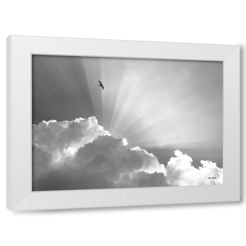 Heavenly White Modern Wood Framed Art Print by Turek, Eve
