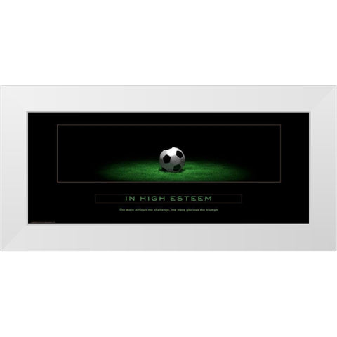 In High Esteem White Modern Wood Framed Art Print by Anonymous