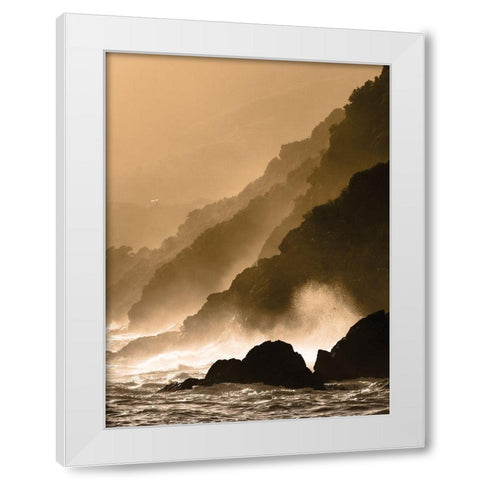 Dramatic Seascape White Modern Wood Framed Art Print by Anonymous