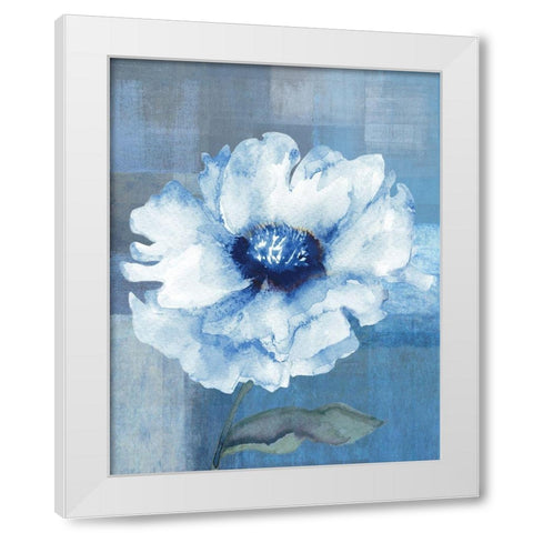 Spring Flower Abstract White Modern Wood Framed Art Print by Anonymous