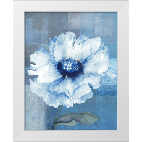 Spring Flower Abstract White Modern Wood Framed Art Print by Anonymous