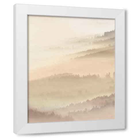 Fog Valley I. White Modern Wood Framed Art Print by Herzog