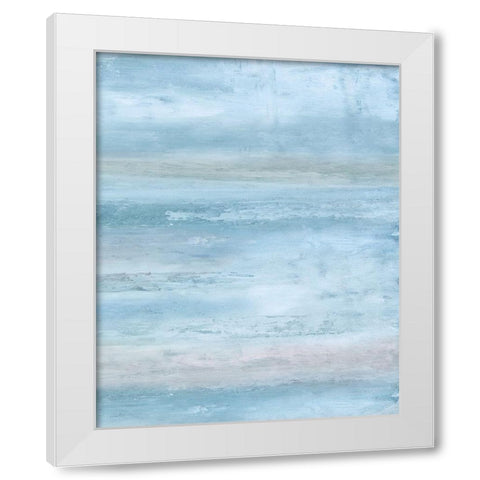 Blue Clouds Il. White Modern Wood Framed Art Print by Tice, C.
