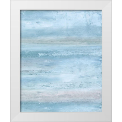 Blue Clouds Il. White Modern Wood Framed Art Print by Tice, C.