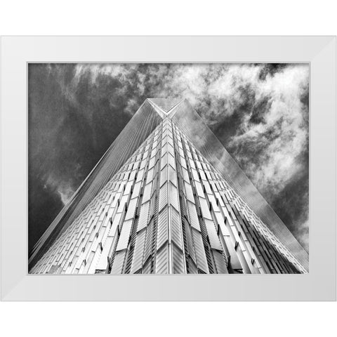Urban Angle White Modern Wood Framed Art Print by Graciet, Stephane