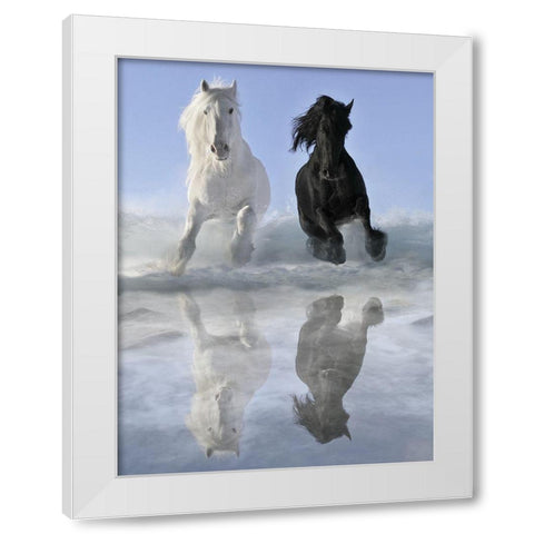 Salt and Pepper White Modern Wood Framed Art Print by Makarova, V.