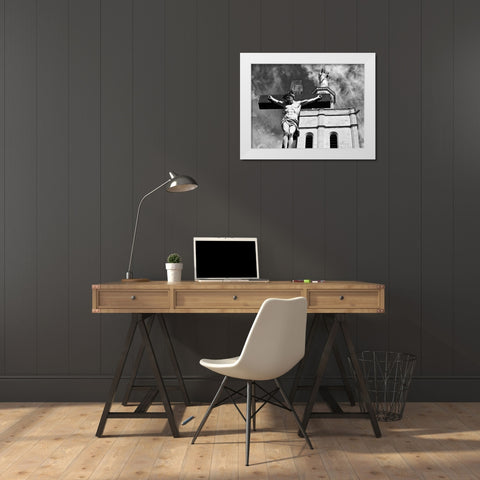 Cathedrale Notre-Dame des Doms dAvignon, France White Modern Wood Framed Art Print by Pearlman, Steve