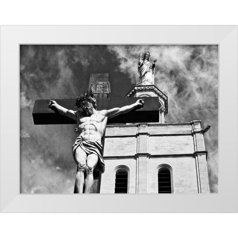 Cathedrale Notre-Dame des Doms dAvignon, France White Modern Wood Framed Art Print by Pearlman, Steve