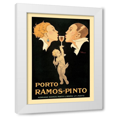 Porto Ramos White Modern Wood Framed Art Print by Vincent, Rene