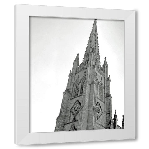 Trinity Church,Wall Street White Modern Wood Framed Art Print by Maier, Phil