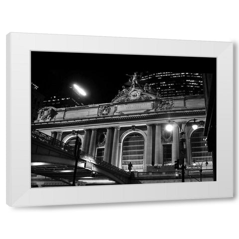 Grand Central Station at Night White Modern Wood Framed Art Print by Maier, Phil