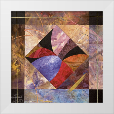 Geometry II White Modern Wood Framed Art Print by Unknown