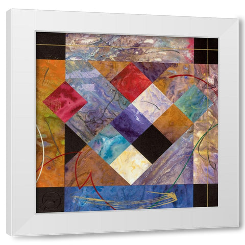 Geometry IV White Modern Wood Framed Art Print by Unknown